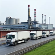 factory with trucks-1