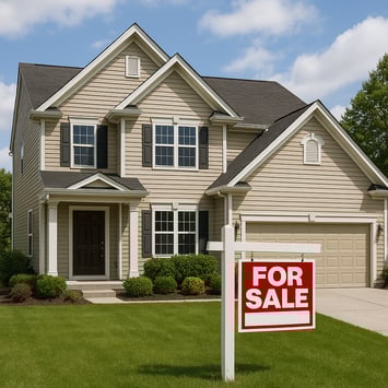 home with a for sale in front of it-1