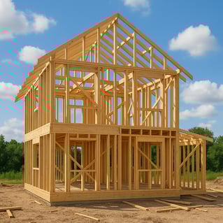 house being framed-1