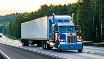 semitruck on the highway-2