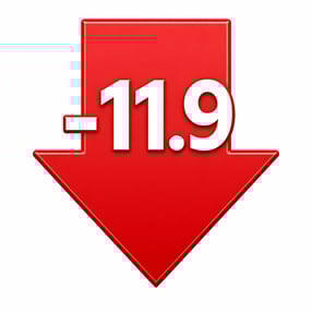 Downward trend_ -11.9 in red