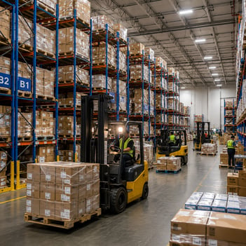 warehouse, full shelves